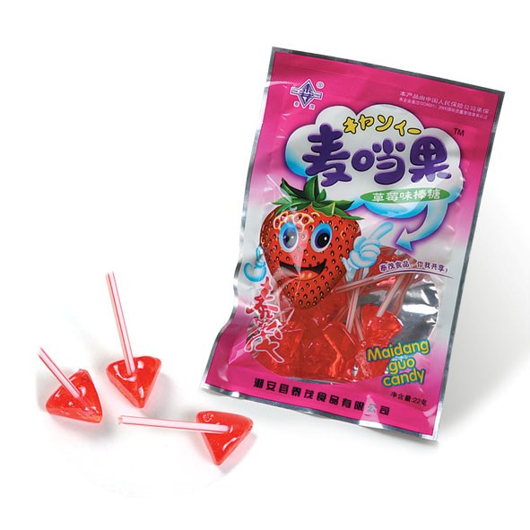 stawberry lollipop